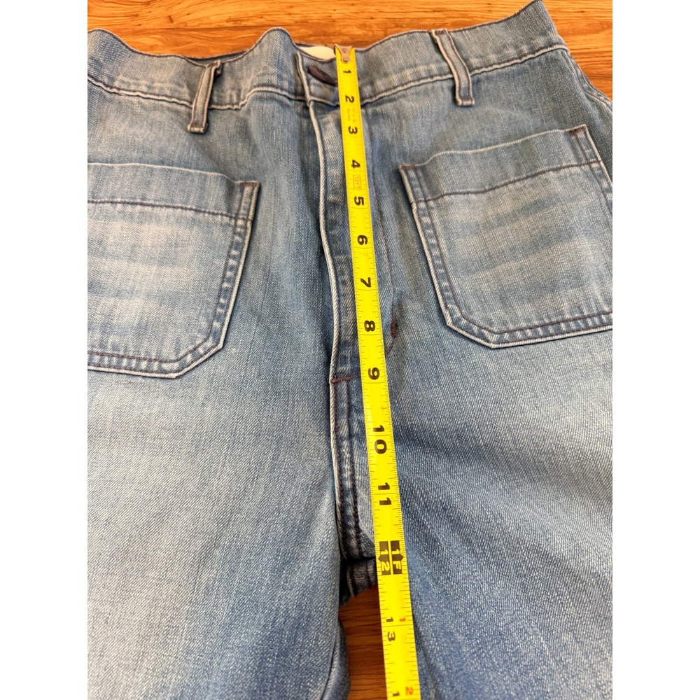 DOEN Maritime Jean Patch Pocket Jeans Size 28 in Menton Wash Blue Made in USA - Picture 8 of 15